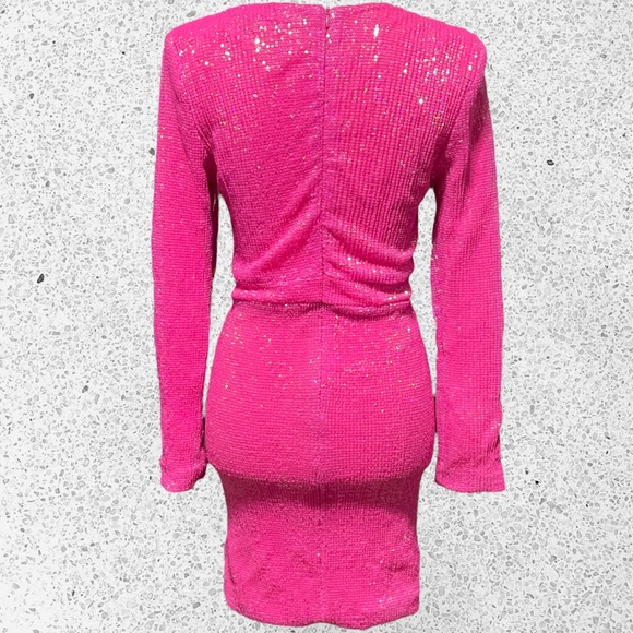 Lavish Alice Pink Sequin Dress - Size 2 - SO CUTE! - Picture 5 of 6